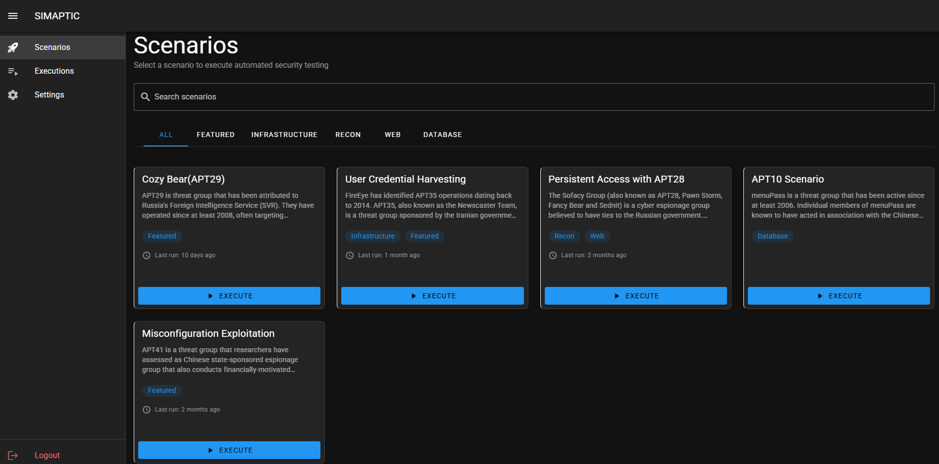SIMAPTIC Network Testing